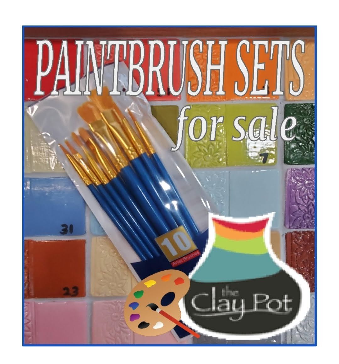 Paintbrush set  The Clay Pot Pottery Studio